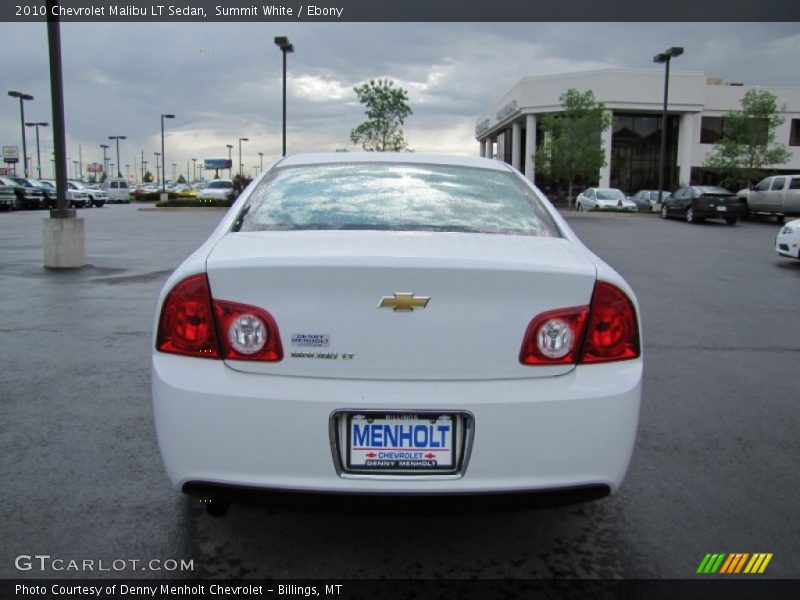 Summit White / Ebony 2010 Chevrolet Malibu LT Sedan