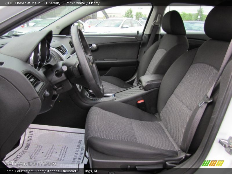 Summit White / Ebony 2010 Chevrolet Malibu LT Sedan