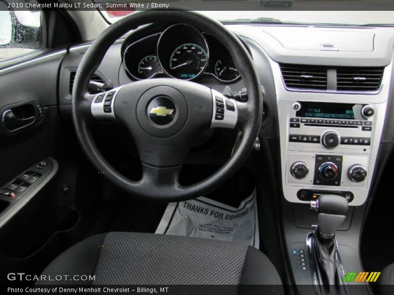 Summit White / Ebony 2010 Chevrolet Malibu LT Sedan