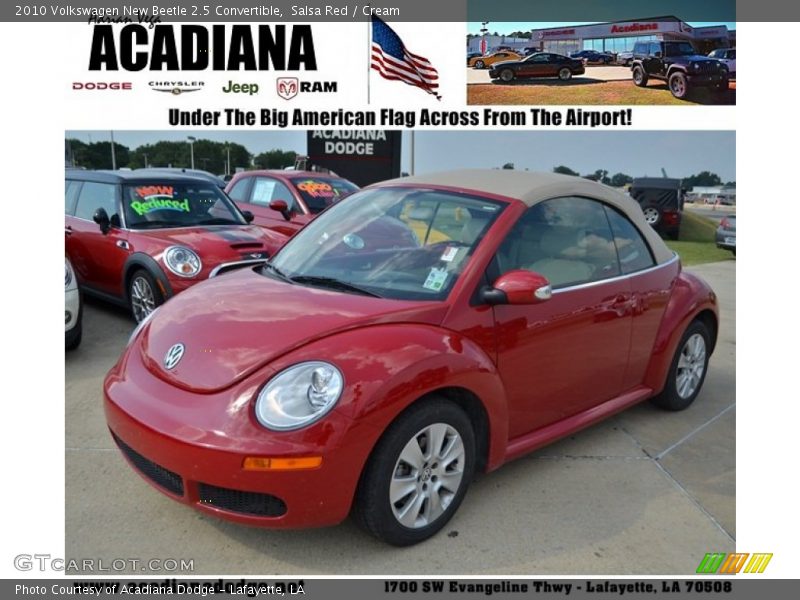 Salsa Red / Cream 2010 Volkswagen New Beetle 2.5 Convertible