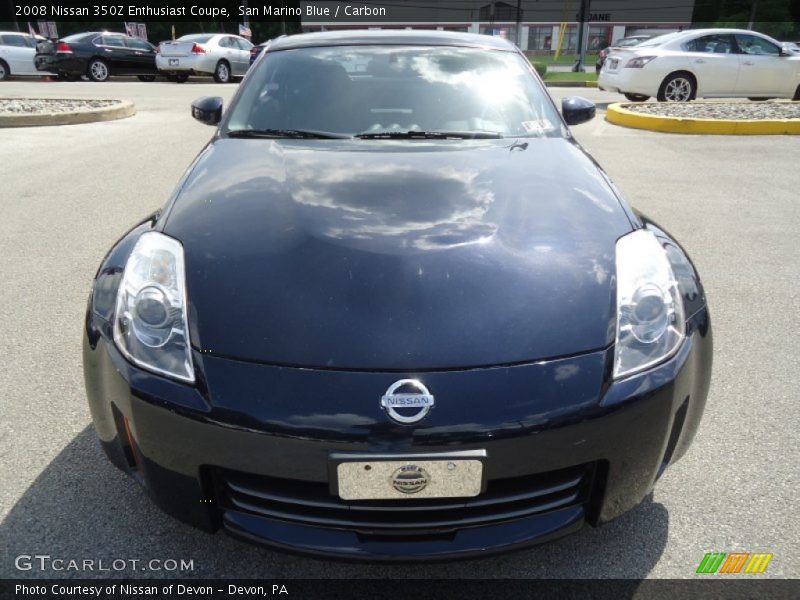 San Marino Blue / Carbon 2008 Nissan 350Z Enthusiast Coupe