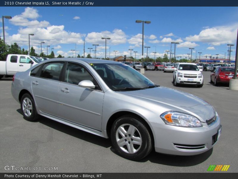 Silver Ice Metallic / Gray 2010 Chevrolet Impala LS