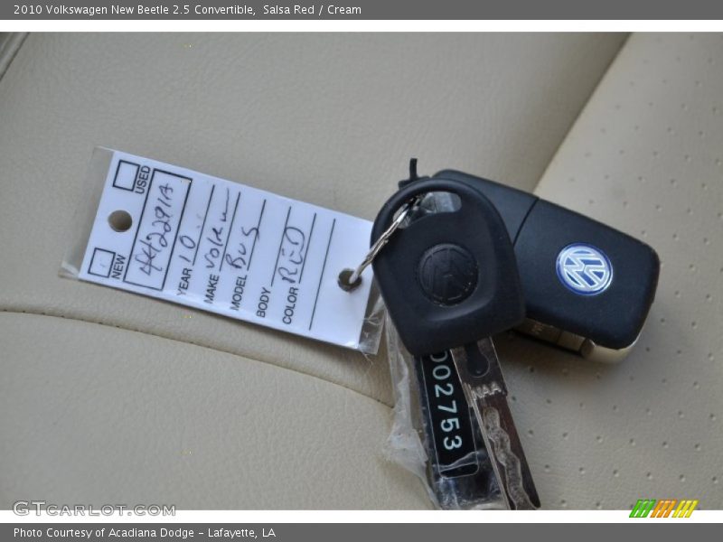 Salsa Red / Cream 2010 Volkswagen New Beetle 2.5 Convertible