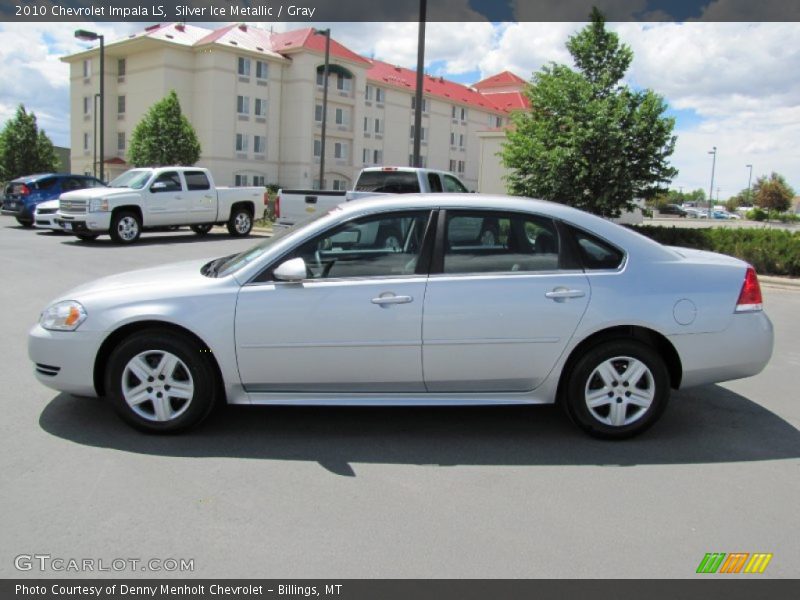 Silver Ice Metallic / Gray 2010 Chevrolet Impala LS