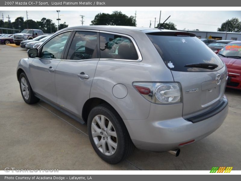 Liquid Platinum Metallic / Black 2007 Mazda CX-7 Sport