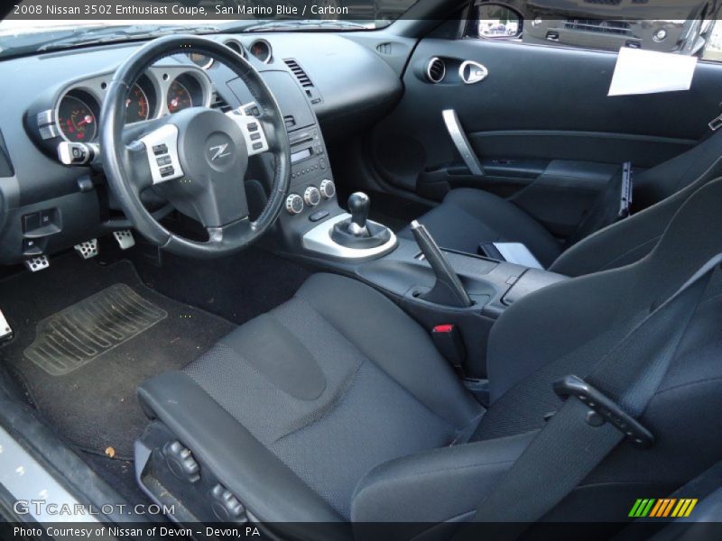 2008 350Z Enthusiast Coupe Carbon Interior