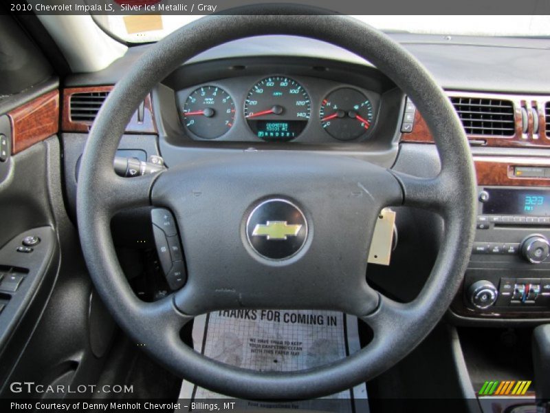 Silver Ice Metallic / Gray 2010 Chevrolet Impala LS