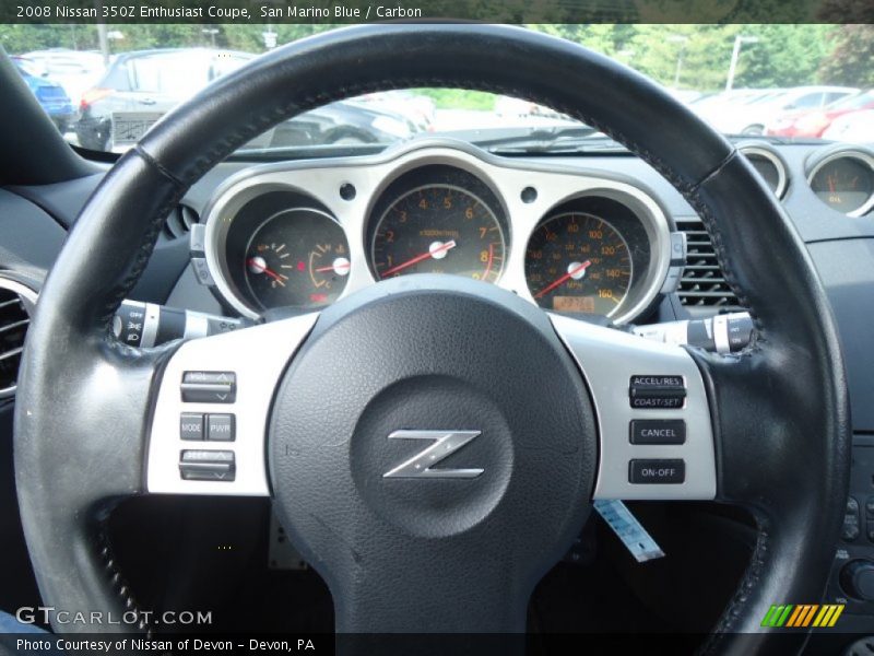 San Marino Blue / Carbon 2008 Nissan 350Z Enthusiast Coupe