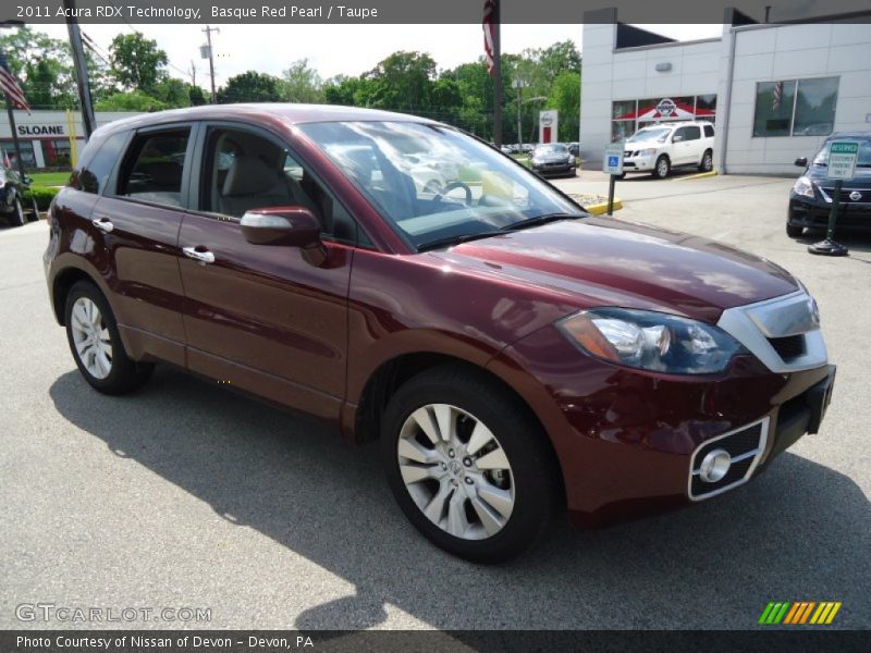 Basque Red Pearl / Taupe 2011 Acura RDX Technology