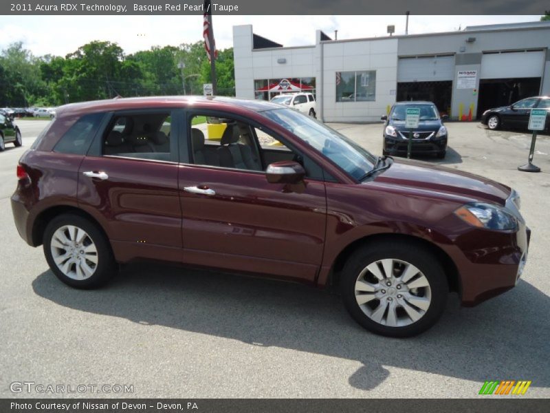 Basque Red Pearl / Taupe 2011 Acura RDX Technology