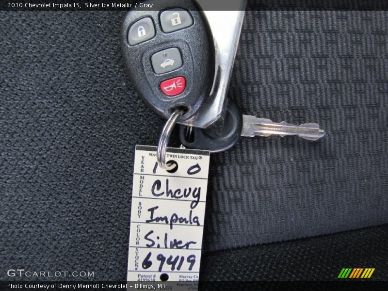 Silver Ice Metallic / Gray 2010 Chevrolet Impala LS
