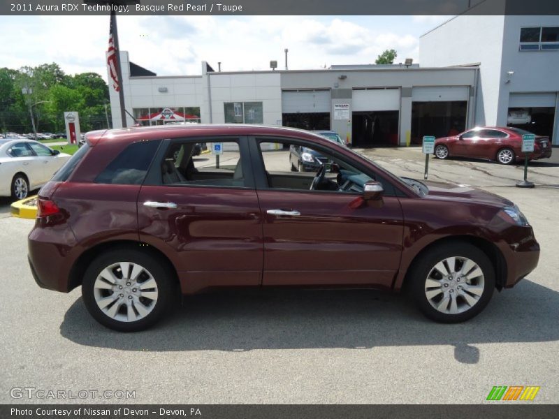 Basque Red Pearl / Taupe 2011 Acura RDX Technology