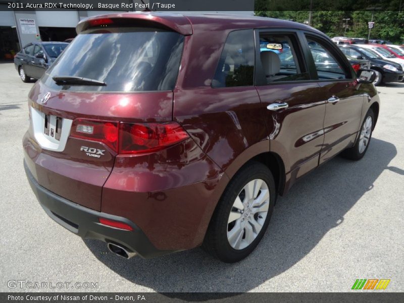 Basque Red Pearl / Taupe 2011 Acura RDX Technology