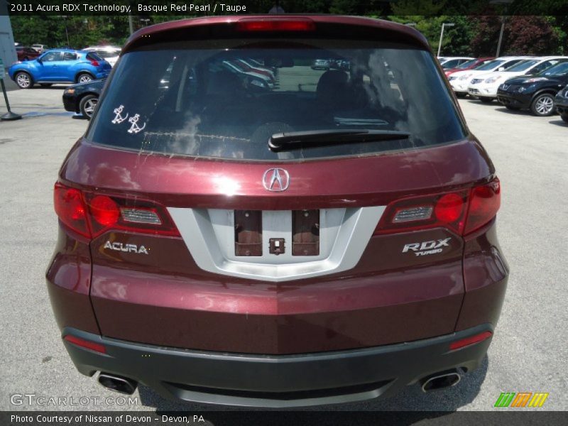 Basque Red Pearl / Taupe 2011 Acura RDX Technology