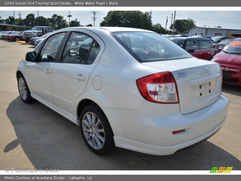 White Water Pearl / Black 2009 Suzuki SX4 Touring Sport Sedan