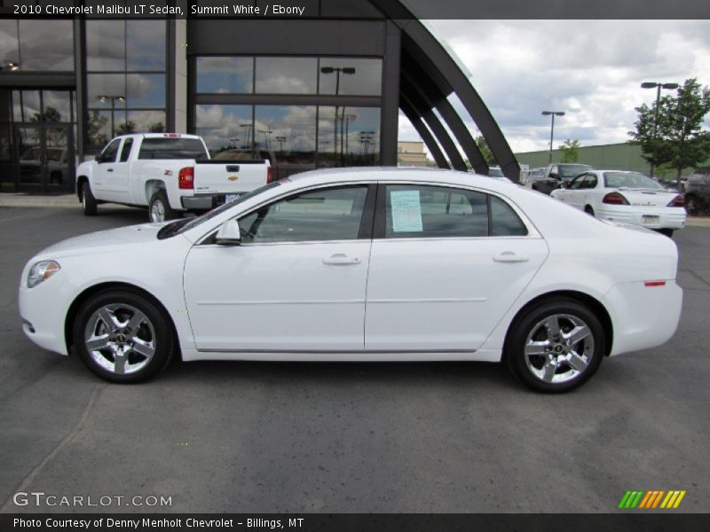 Summit White / Ebony 2010 Chevrolet Malibu LT Sedan