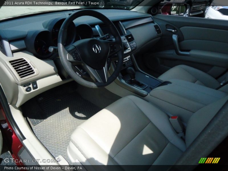 Basque Red Pearl / Taupe 2011 Acura RDX Technology
