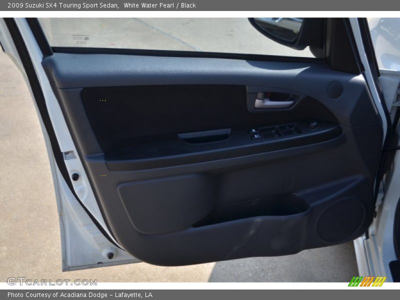 White Water Pearl / Black 2009 Suzuki SX4 Touring Sport Sedan
