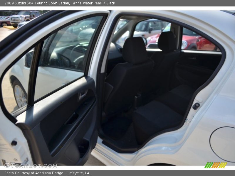 White Water Pearl / Black 2009 Suzuki SX4 Touring Sport Sedan