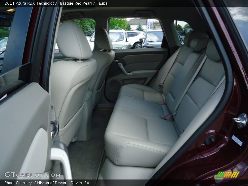 Rear Seat of 2011 RDX Technology