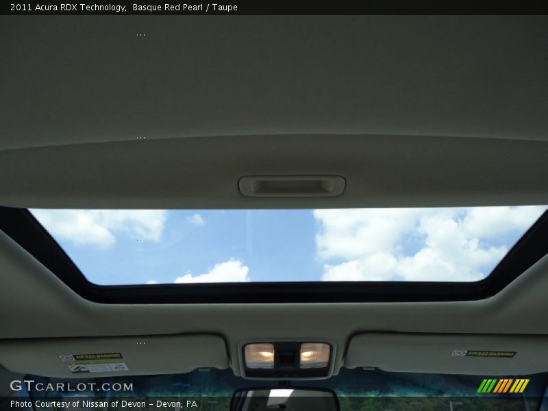 Basque Red Pearl / Taupe 2011 Acura RDX Technology