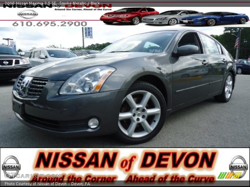 Smoke Metallic / Black 2006 Nissan Maxima 3.5 SE