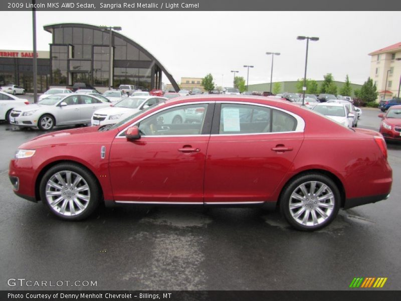  2009 MKS AWD Sedan Sangria Red Metallic