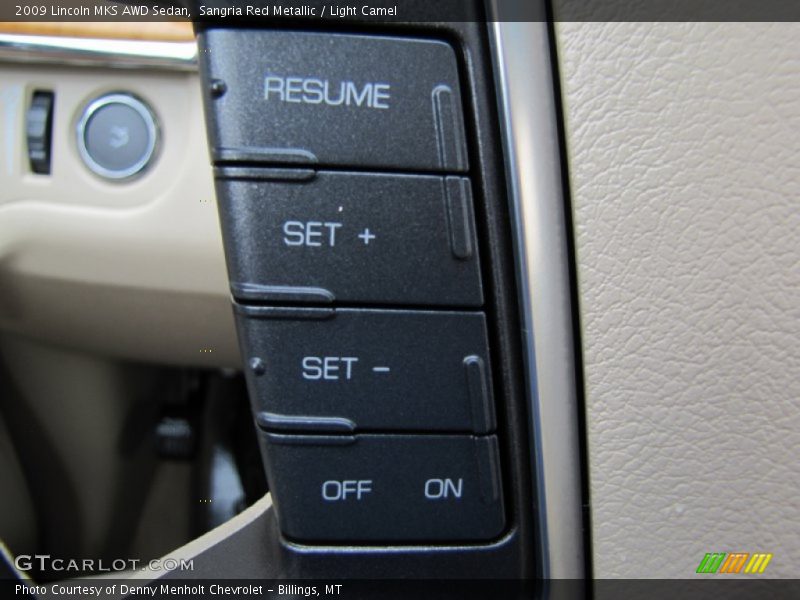 Controls of 2009 MKS AWD Sedan