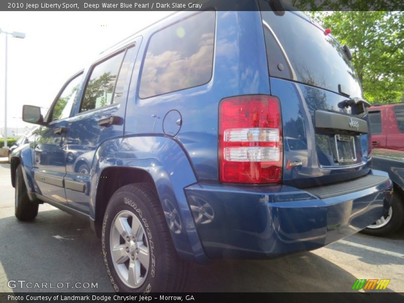 Deep Water Blue Pearl / Dark Slate Gray 2010 Jeep Liberty Sport