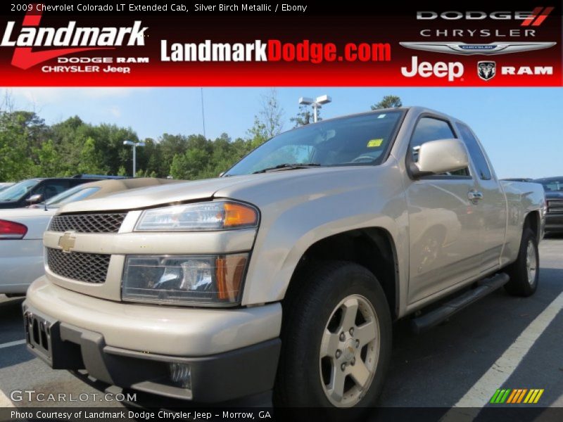 Silver Birch Metallic / Ebony 2009 Chevrolet Colorado LT Extended Cab