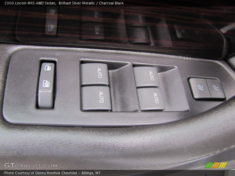 Brilliant Silver Metallic / Charcoal Black 2009 Lincoln MKS AWD Sedan