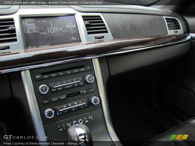 Brilliant Silver Metallic / Charcoal Black 2009 Lincoln MKS AWD Sedan