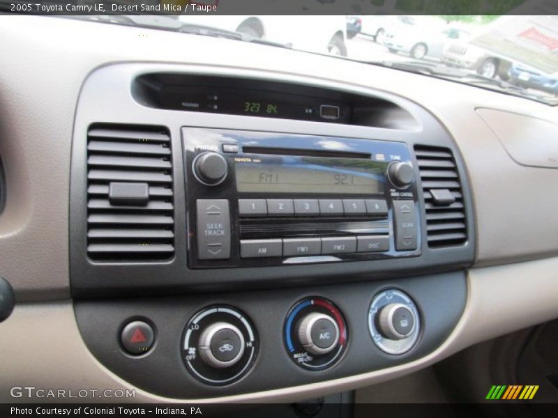 Audio System of 2005 Camry LE