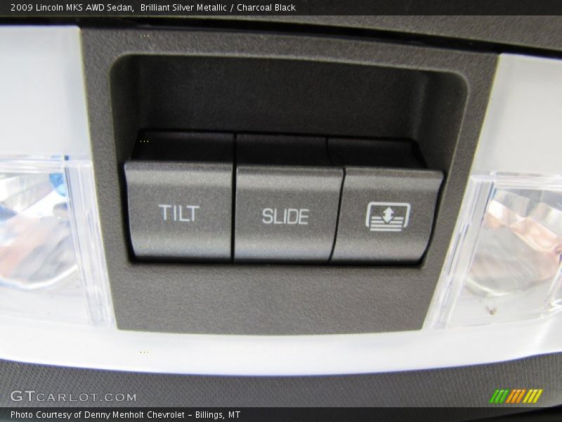 Brilliant Silver Metallic / Charcoal Black 2009 Lincoln MKS AWD Sedan