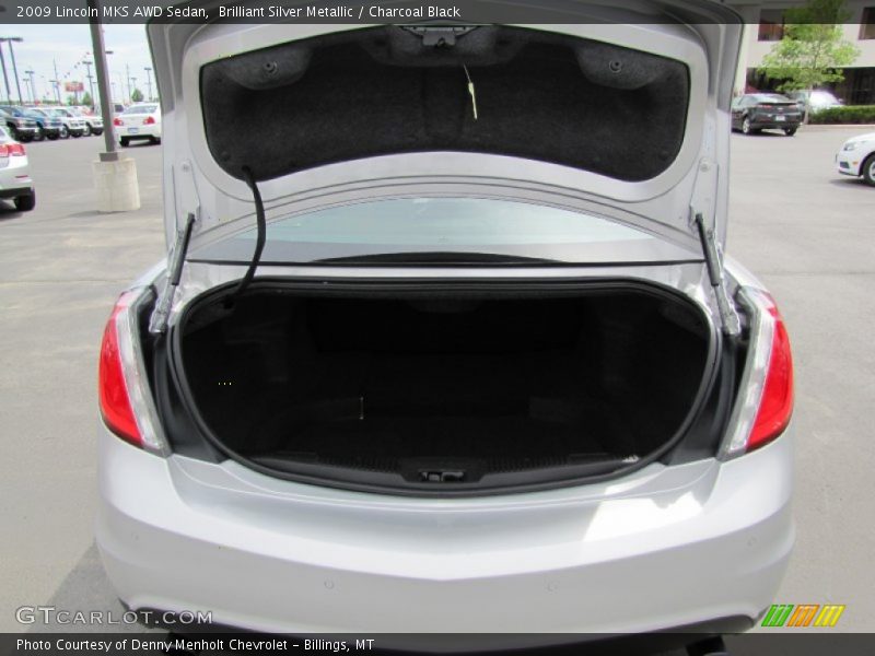 Brilliant Silver Metallic / Charcoal Black 2009 Lincoln MKS AWD Sedan