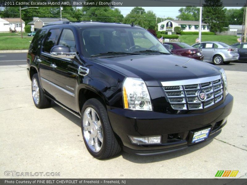 Black Raven / Ebony/Ebony 2011 Cadillac Escalade Hybrid AWD
