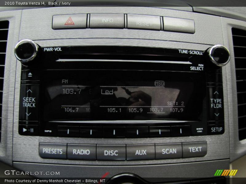 Black / Ivory 2010 Toyota Venza I4