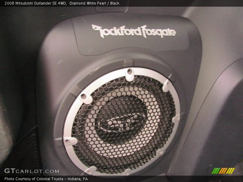 Diamond White Pearl / Black 2008 Mitsubishi Outlander SE 4WD