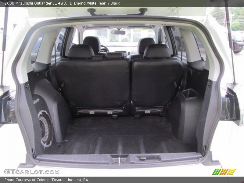 Diamond White Pearl / Black 2008 Mitsubishi Outlander SE 4WD