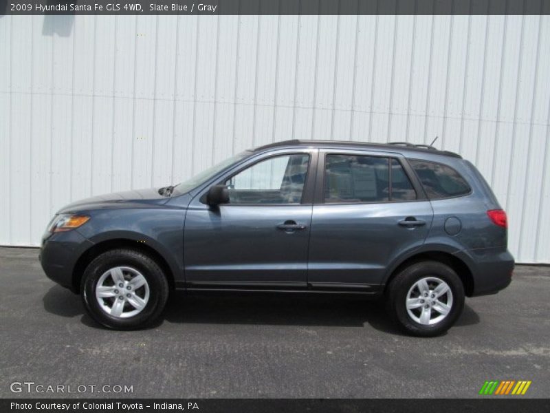 Slate Blue / Gray 2009 Hyundai Santa Fe GLS 4WD