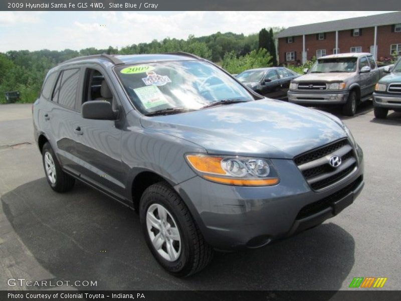 Slate Blue / Gray 2009 Hyundai Santa Fe GLS 4WD