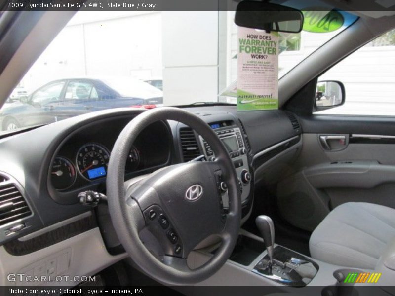 Slate Blue / Gray 2009 Hyundai Santa Fe GLS 4WD