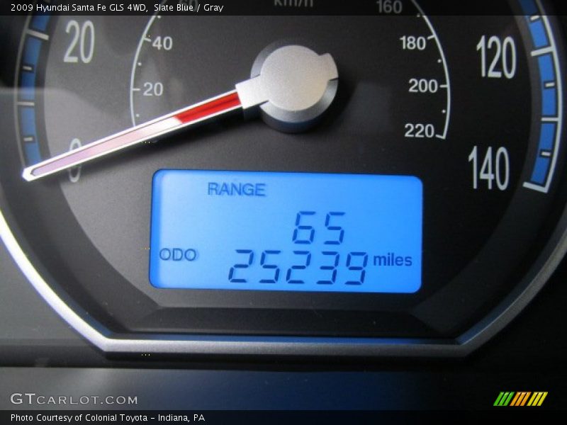 Slate Blue / Gray 2009 Hyundai Santa Fe GLS 4WD