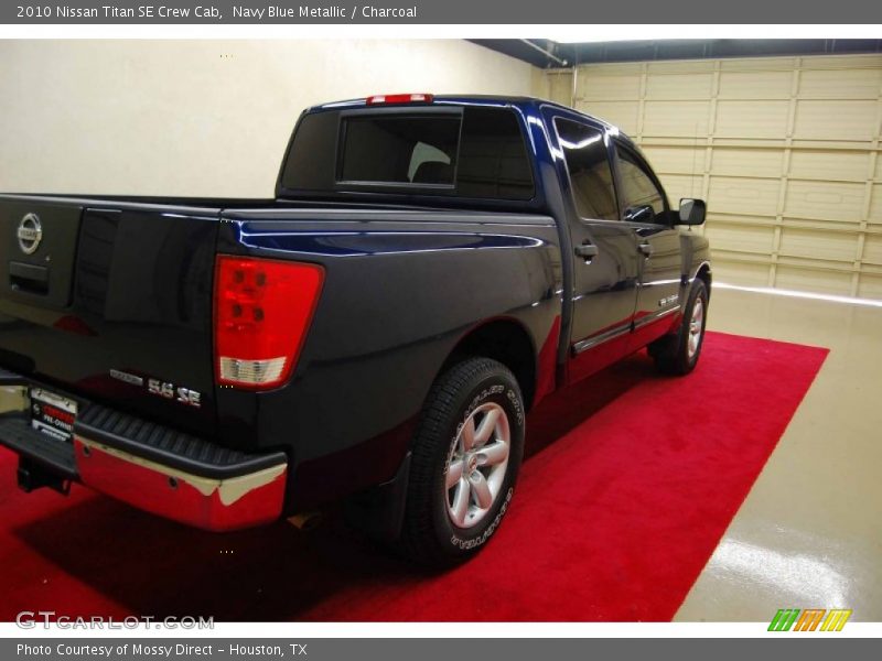 Navy Blue Metallic / Charcoal 2010 Nissan Titan SE Crew Cab