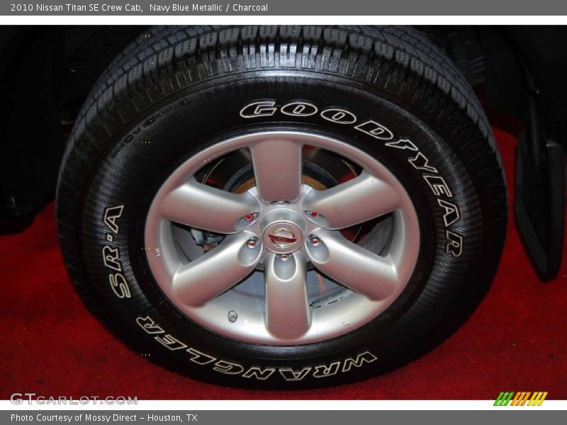 Navy Blue Metallic / Charcoal 2010 Nissan Titan SE Crew Cab