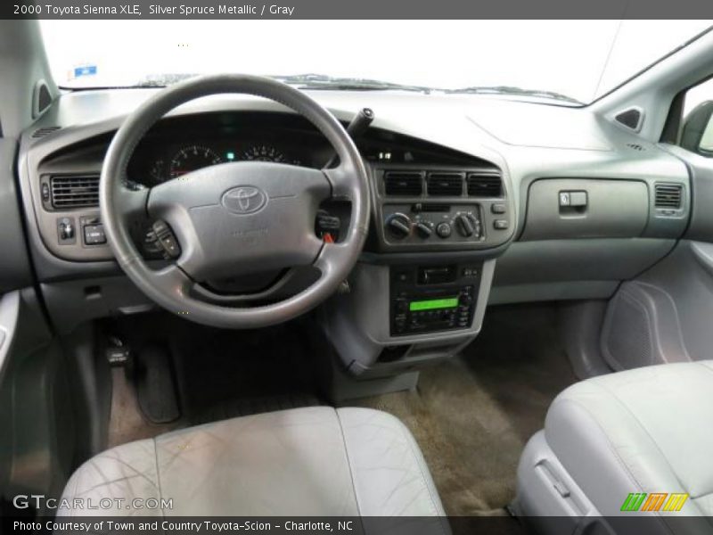 Silver Spruce Metallic / Gray 2000 Toyota Sienna XLE