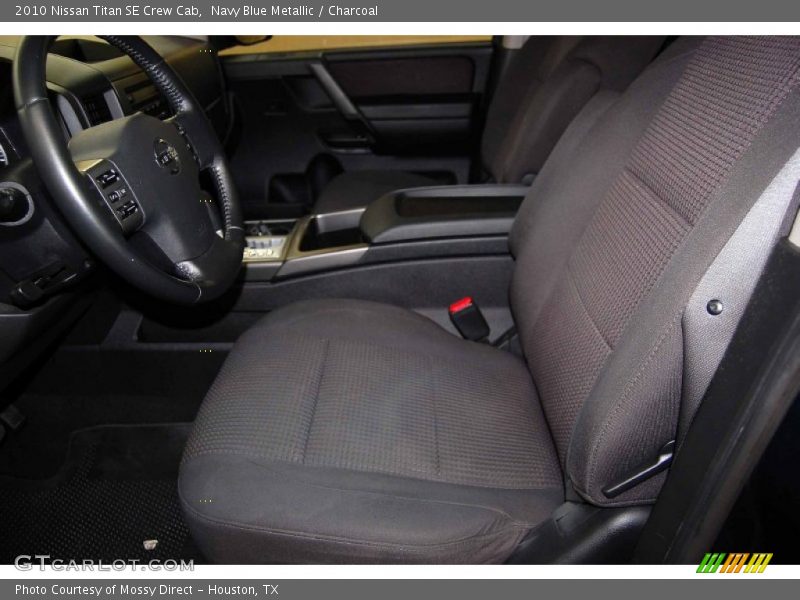 Navy Blue Metallic / Charcoal 2010 Nissan Titan SE Crew Cab