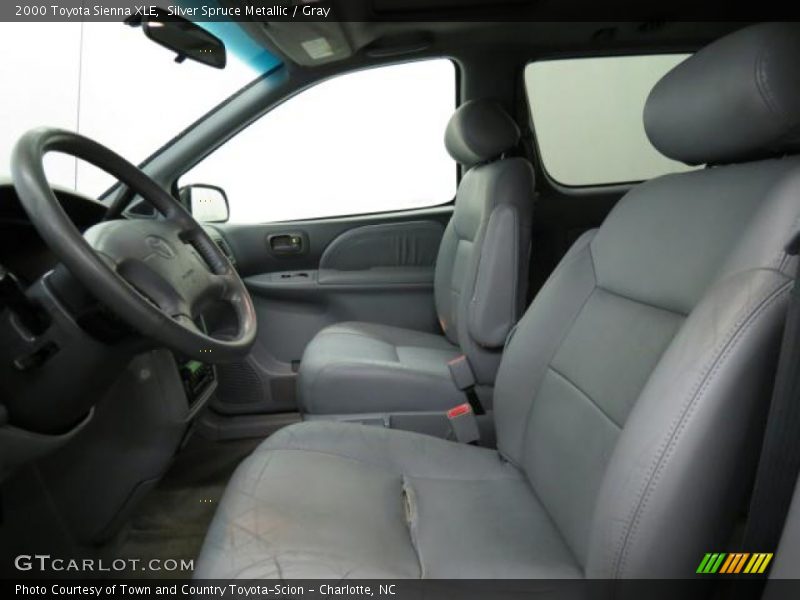 Silver Spruce Metallic / Gray 2000 Toyota Sienna XLE