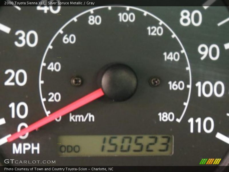 Silver Spruce Metallic / Gray 2000 Toyota Sienna XLE