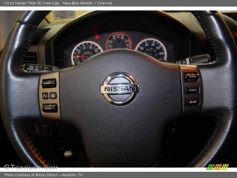 Navy Blue Metallic / Charcoal 2010 Nissan Titan SE Crew Cab